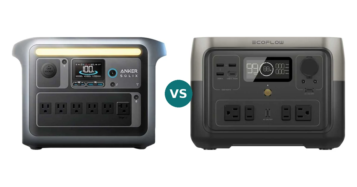 Anker SOLIX C1000 vs EcoFlow RIVER 2 MAX: Apagón en Casa