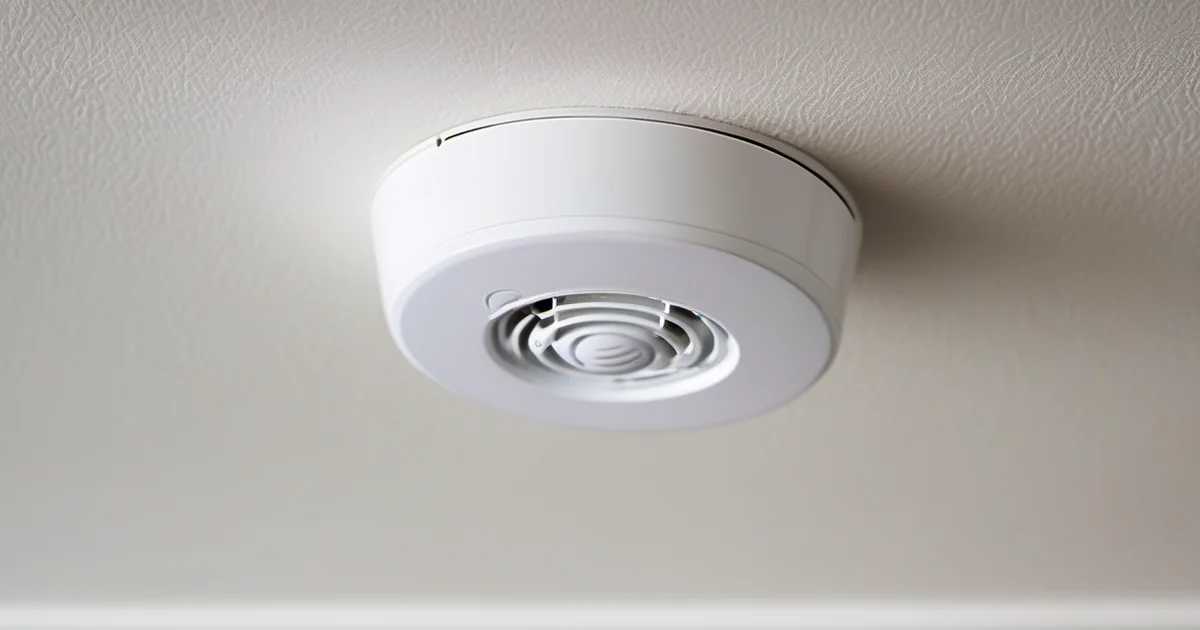 Detector de humo en el techo y detector de monóxido de carbono en la pared de una vivienda — por qué necesitas los dos