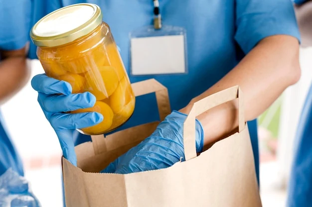 Reserva y reparto de alimentos no perecederos para emergencias