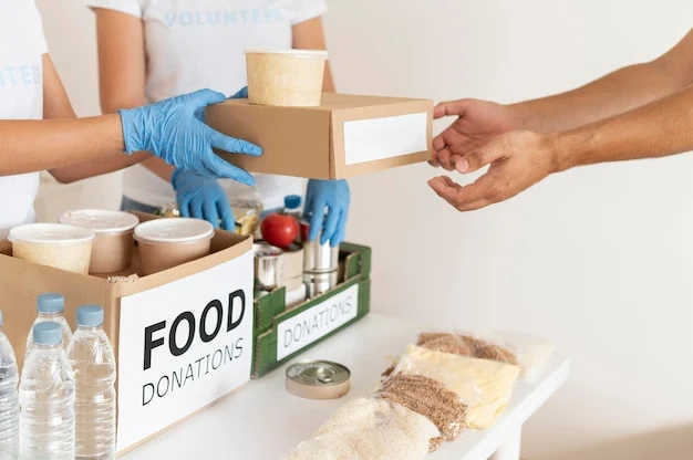 Reserva y reparto de alimentos no perecederos para emergencias