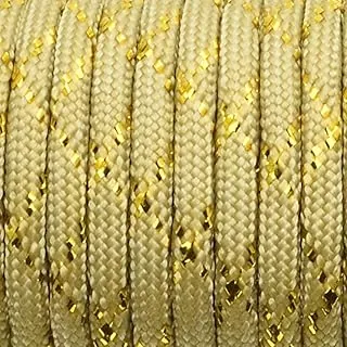 1 cordón de paracaídas de paracaídas dorado 550 Mil Spec tipo III 7 hilos núcleo de 100 pies (PFJ-15)