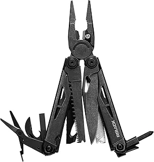 Alicates multiherramienta 21 en 1 de alta resistencia con cortadores de carburo de tungsteno, bloqueo de seguridad, tijeras de acción de resorte y funda de nailon, kit EDC de acero inoxidable prémium