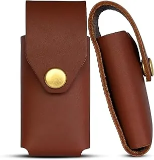 American Bench Craft Estuche de cuero remachado para múltiples herramientas para Leatherman Surge, Super Tool 300, CORE - Funda de cuero (marrón)