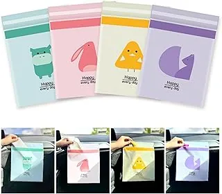 BetaLife 45 bolsas de basura para automóvil, bolsa de vómito, bolsas de basura desechables fáciles de pegar, a prueba de fugas, prácticas, se pueden utilizar en la cocina, baño, mesa de comedor,