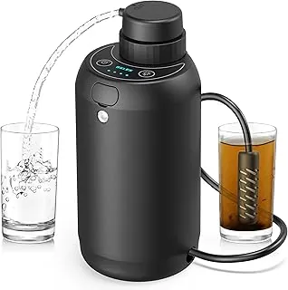 BKLES Filtro de agua para campamento: purificador de agua portátil eléctrico de supervivencia, 0.01 micras, sistema de filtración de agua de 6 etapas de supervivencia con iluminación de emergencia