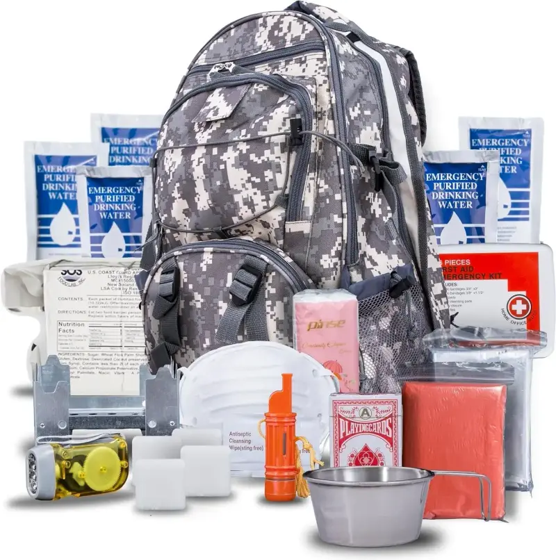 Blue Seventy-Two Pro Series kit de emergencia 72 horas con raciones de comida y tabletas potabilizadoras