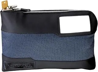 Bolsa con cierre de seguridad 7120D de Master Lock, 10" x 8 5/8" x 1 7/8", Azul, 7120D