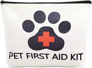 Bolsa vacía de primeros auxilios para mascotas, bolsa de maquillaje para perros, cachorros, píldoras médicas de viaje, bolsa de primeros auxilios, bolsa de primeros auxilios, bolsa de emergencia, kit