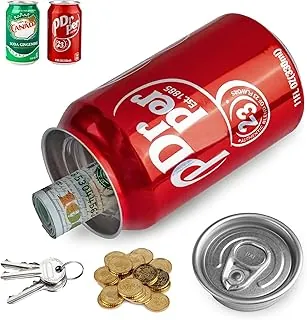 Cajas de seguridad de lata de distracción, escondite de lata, mantén tus objetos de valor seguros, 11 fl oz / 330 ml, Rojo
