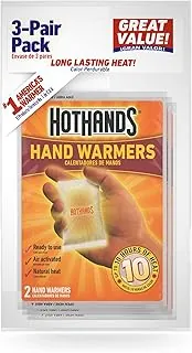 Calentador de manos, 2-1/4 in. x 3-1/2 in., PK3