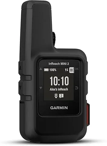 Garmin Garmin inReach Mini 2, Dispositivo Compacto de comunicación satelital con mensajería, Negro