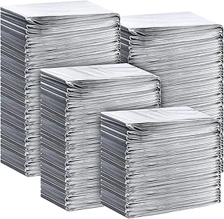 Chumia Manta térmica de emergencia a granel de 83 x 63 pulgadas, manta espacial gigante de papel de aluminio, accesorios reflectantes de supervivencia, regalo para personas sin hogar, equipo de