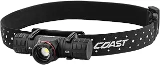 Coast XPH30R 1200 Lumen USB-C Recargable Dual Power Faro con haz de enfoque giratorio y base magnética, 4.37 oz. - Negro