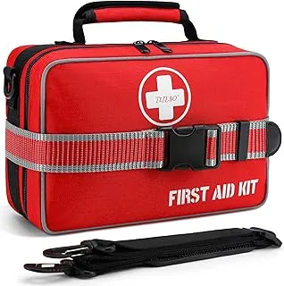 Comprehensive Premium - Kit de primeros auxilios de emergencia de 430 piezas, kits médicos grandes para el hogar, automóvil, camping, viajes, senderismo, camión, deportes y emergencias al aire libre, negocios y suministros médicos para el hogar (grande)