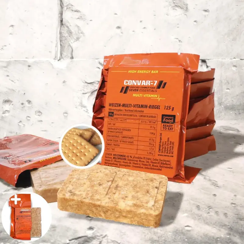 CONVAR-7 Barritas Energéticas de Emergencia