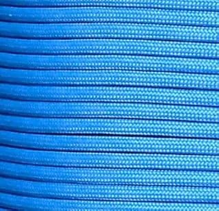 Cuerda de supervivencia tipo III Commercial 550 Paracord de 100 pies, hecha en Estados Unidos, cuerda de supervivencia para exteriores (azul colonial)
