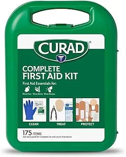 CURAD Kit completo de primeros auxilios de 175 piezas en estuche reutilizable, uno