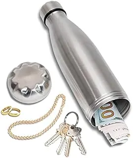 Diversion - Botella de agua segura, vaso de acero inoxidable con compartimento oculto, botella funcional a prueba de fugas para ocultar dinero, joyas, llaves y objetos de valor a simple vista para viajes, hogar, playa, gimnasio