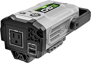 EGO POWER+ Inversor portátil, 180W, generador inversor de corriente, silencioso, batería y cargador no incluidos - PAD1800