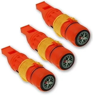Emergency Zone silbato de supervivencia 5 en 1, disponible en paquetes de 1, 3 y 30