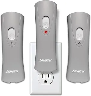 Energizer - Linterna LED recargable con enchufe (paquete de 3), linterna de emergencia con función de encendido automático, luces para cortes de energía