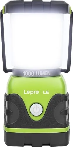 Lepro Farol de Camping LED 1000 Lúmenes con Pilas D