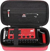 FBLFOBELI Estuche rígido de almacenamiento de EVA compatible con Midland ER310/ER310PRO/ER210/ER300/ER50 con manivela de emergencia radio AM/FM, bolsa portátil de contenedor de viaje (solo funda) (rojo)