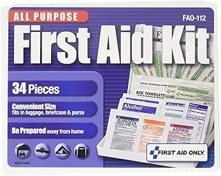First Aid Only Kit de primeros auxilios multiusos de 34 piezas