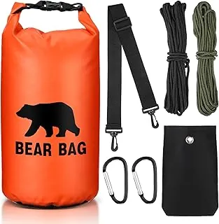 Foilswirl 1 Juego de Bolsa de Comida para Osos para Acampar Sistema Ultraligero para Colgar Alimentos Incluye Bolsa para Osos Impermeable, Cuerdas de Nylon, Ganchos para Acampar y Mochilero