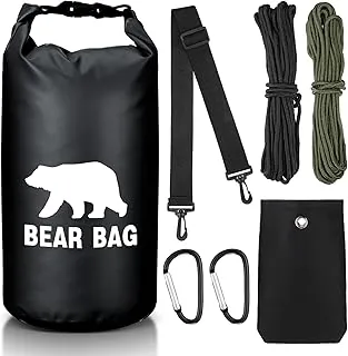 Foilswirl 1 Juego de Bolsa de Comida para Osos para Acampar Sistema Ultraligero para Colgar Alimentos Incluye Bolsa para Osos Impermeable, Cuerdas de Nylon, Ganchos para Acampar y Mochilero