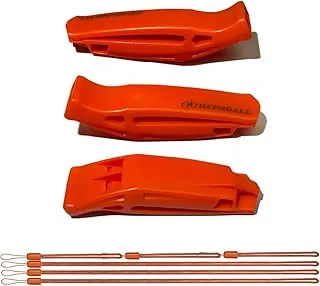 HEIMDALL Silbato de Emergencia con Cordón para Seguridad en Navegación, Campamento, Montañismo, Caza, Señalización de Rescate de Supervivencia