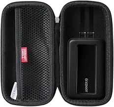 Hermitshell Estuche de viaje rígido para banco de energía Anker Zolo (versión actualizada 2025) 20000mAh /10000mAh 30W cargador portátil de alta velocidad (negro)