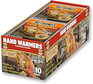 HotHands Mossy Oak - Calentadores de manos de camuflaje – Calentadores activados por aire naturales sin olor de larga duración – hasta 10 horas de calor – 40 pares