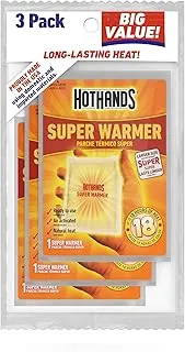 HotHands Súper Calentadores para el Cuerpo y las Manos - Calentadores Naturales Sin Olor de Larga Duración Activados por Aire - Hasta 18 Horas de Calor - 3 Calentadores Individuales