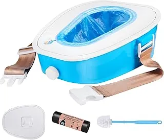 Inodoro Portátil Compacto para Automóvil Camping Interior y Exterior Cómoda, Orinal de Viaje, Inodoro Portátil para Automóvil, Camping, Senderismo, Viajes Largos por Carretera, Atasco de