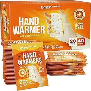 Insole Foot Warmers – 40 Pack | 10+ Hour Air-Activated Foot Warmers Disposable | Thin Adhesive Feet Warmers for Outdoor Comfort | TSA Approved Insole Warmers