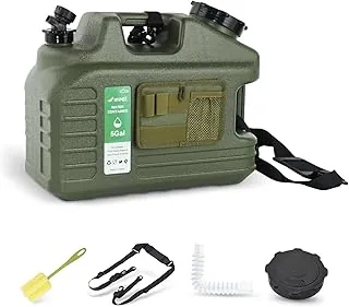 Jarra de agua de 5 galones con grifo, jarra de agua grande sin BPA, contenedores de agua portátiles para acampar a prueba de fugas, contenedor de agua de emergencia para senderismo al aire