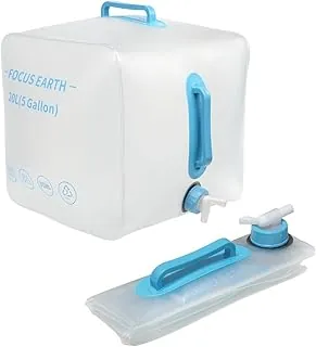 Jarra de agua plegable para acampar con espita, contenedor de agua plegable de 5 galones sin BPA, kit de supervivencia de jarra de agua (paquete de 1)