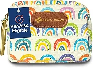 KeepGoing - Kit de primeros auxilios de viaje pequeño para niños, 60 piezas. Mini botiquín de primeros auxilios para bolso, bolsa de pañales y mochila con vendajes sin látex, 4 onzas y 4.5 x 3.5 x 2