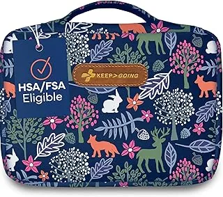 KeepGoing Kit Grande de Primeros Auxilios para el Hogar para Niños – 270 Pzas. para Automóvil, Hogar, Dormitorio y Barco con Vendajes sin Látex – 10 x 7 x 3.5 pulg. Kit de Primeros Auxilios de Viaje