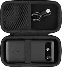 khanka Estuche de viaje para banco de energía Anker, cargador portátil de 20,000 mAh, solo funda (negro)