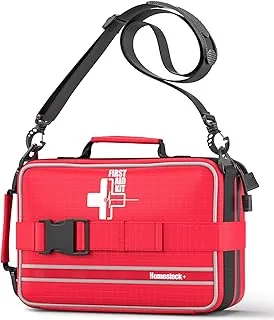 Kit Avanzado de Primeros Auxilios, Kits Integrales de Primeros Auxilios para Trauma con Compartimentos Etiquetados para Automóviles, Hogar, Oficina, Mochilero, Camping, Viajes y Ciclismo