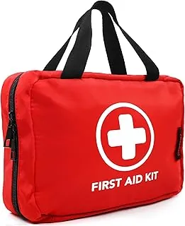 Kit de primeros auxilios de 330 piezas, kits médicos de trauma compactos impermeables premium para cualquier emergencia, ideal para el hogar, oficina, automóvil, viajes, exteriores, campamento