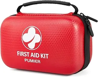 Kit de primeros auxilios para automóvil, hogar, viajes, campamento, 350 piezas, estuche rígido compacto e impermeable, kits de supervivencia imprescindibles de emergencia pública, perfecto para negocios, barco, senderismo, vehículos, deportes (PUMIER)
