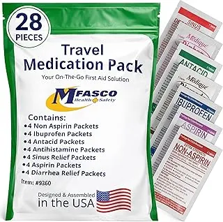 Kit de primeros auxilios Suministros de recambio Paquete de medicamentos para rellenar kits pequeños o viajar