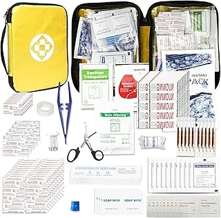 Kit de Repuesto de Primeros Auxilios Pequeño de 300 Piezas para Viajes Mini Camping Kits de Primeros Auxilios de Emergencia Senderismo Supervivencia Conjunto Esencial para Aventuras al Aire Libre