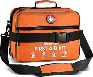 Kit profesional de primeros auxilios grande de 435 piezas, incluye RCP y gasa comprimida, compartimento de emergencia médica para el hogar, camping, mochilero, viajes, barco, automóvil, al aire libre