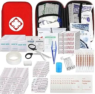 Kits de primeros auxilios para automóvil, 275 piezas, equipo de supervivencia para el hogar, tamaño pequeño, kit de emergencia táctico, senderismo, EVA, camping, mochila deportiva, oficina, barco