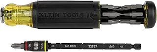 Klein Tools 32304 Destornillador, Destornillador Ajustable 14 en 1 con Enchufe Giratorio, Llaves de Tuerca HVAC y Puntas, Clasificado para Impacto