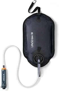 LifeStraw - Purificador de agua de membrana Ultrafiltro, elimina el 99,99% de virus, bacterias, parásitos, flujo de gravedad de 30L/h, capacidad de vida útil de 18,000 litros, certificado B Corp, climático neutro